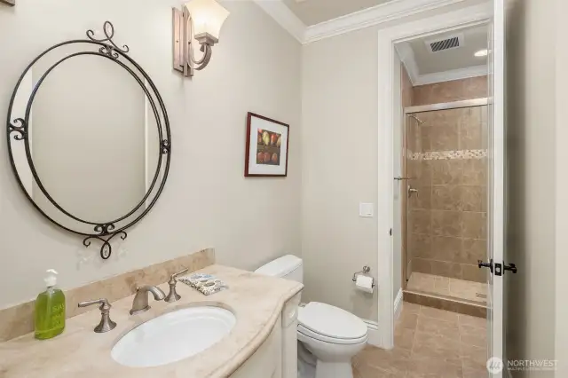 Main bath with shower