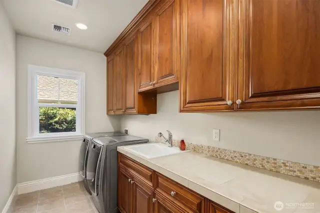 Upstairs laundry room