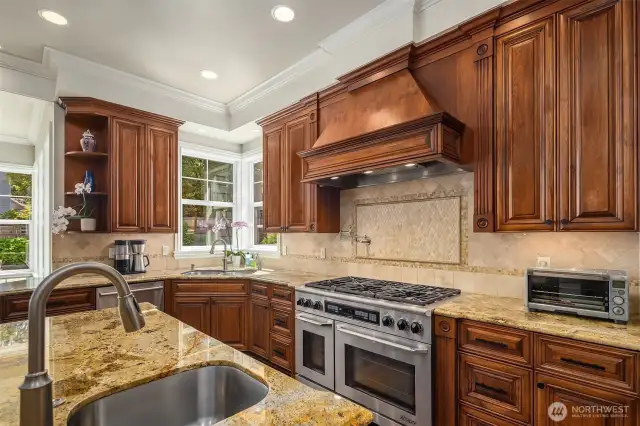 Another view of kitchen and upgraded appliances