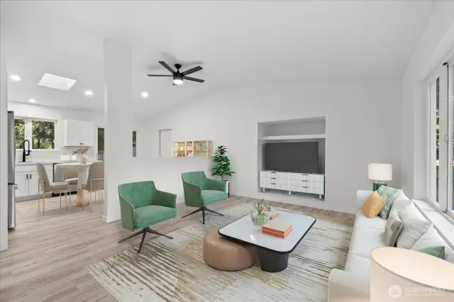 Virtually Staged Living Room 1