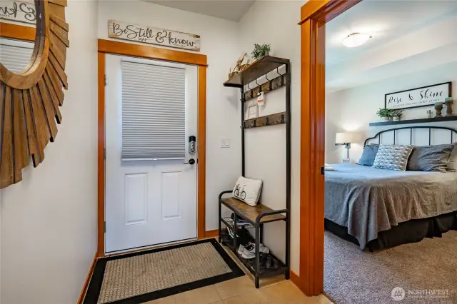 Inside entryway.