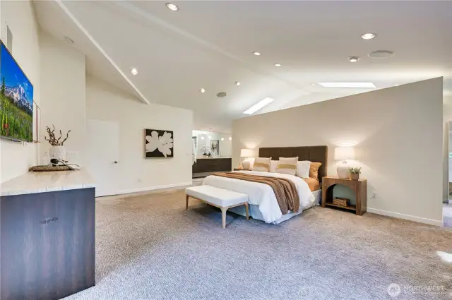 Gracious and grand in size and natural light!