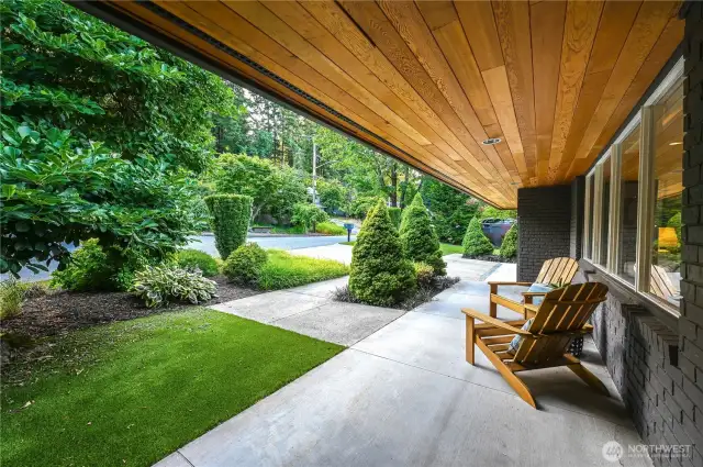 Imagine, relaxing in your Adirondack chairs looking out from the front of the home.