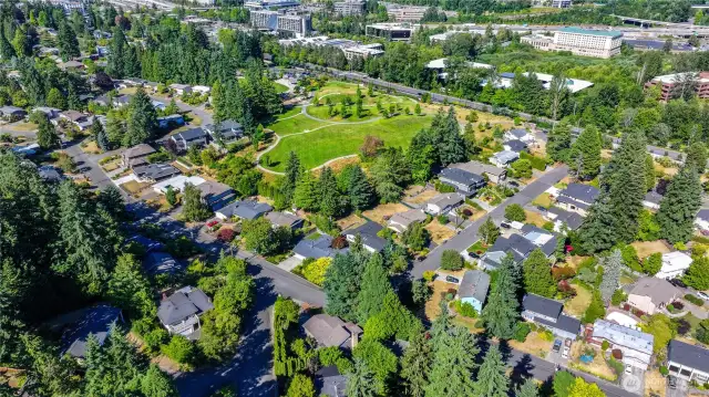 Another great aerial view of Surrey Downs, community and Surrey Downs Park.