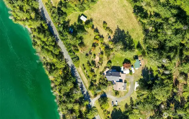 Over 10 acres with 660 +/- feet of waterfront