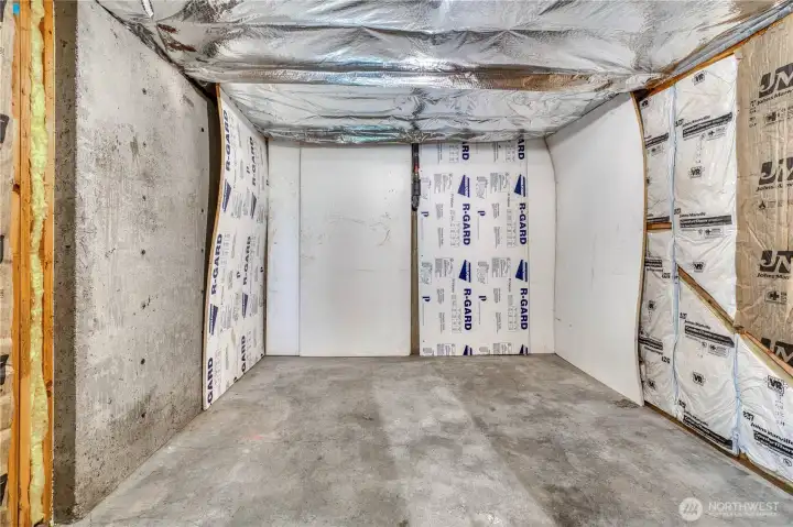 Lower Level Unfinished Room...