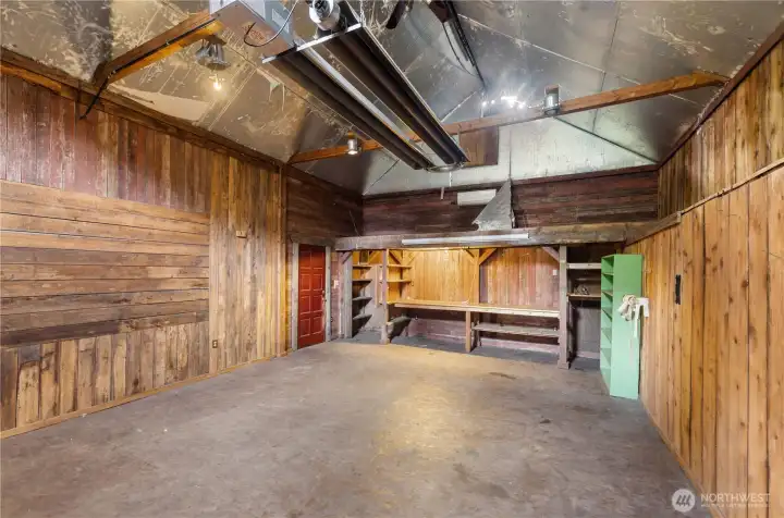 Multi-use space for a variety of creative endeavors. Just beyond are the guest quarters.