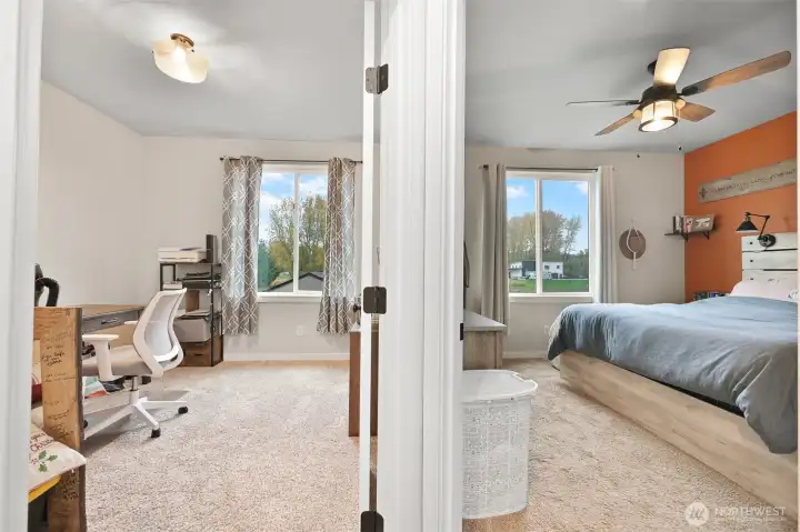 2nd bedroom and Primary rooms on east side of home.