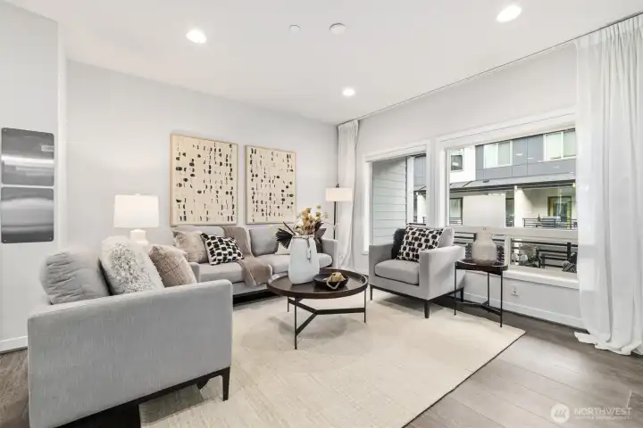 Beautiful living area.