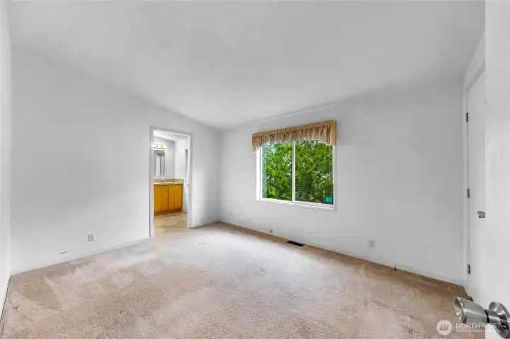 Very spacious Primary Bedroom which has its very own 3/4 Bathroom.
