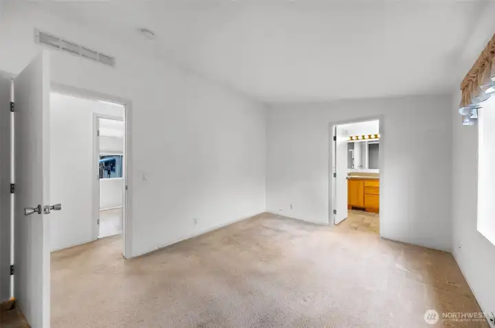 Primary Bedroom view from the closet.