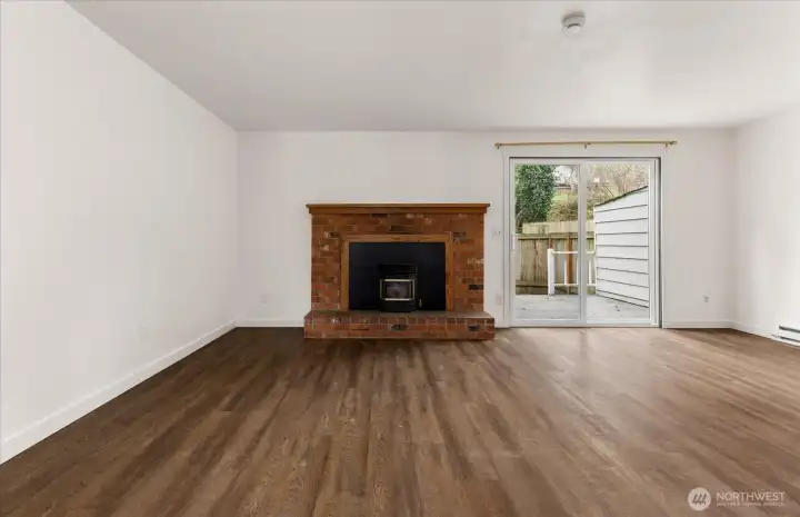 Access to backyard with deck for morning coffee, afternoon BBQ's...