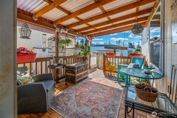 Nice covered patio