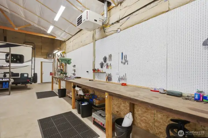 Peg board for tools