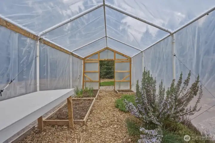 Greenhouse with water and electricity