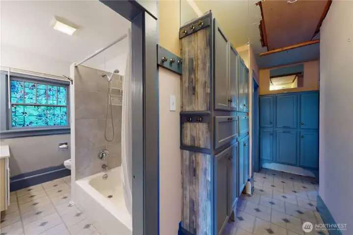 Hallway entering bathroom Hallway entering bathroom