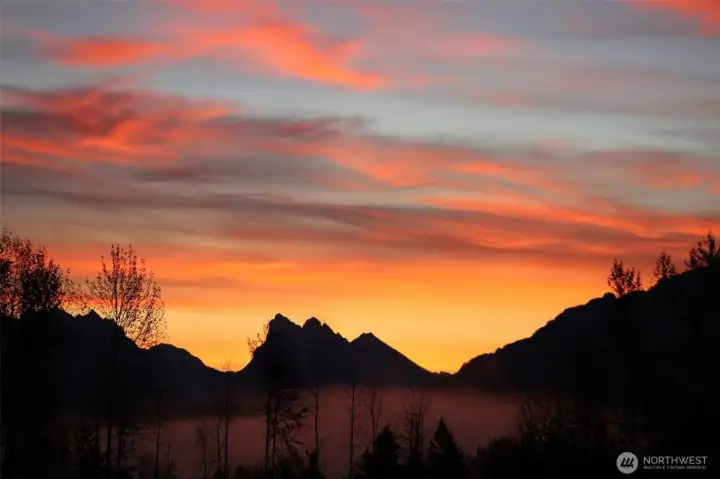 Cascades at sunrise Cascades at sunrise