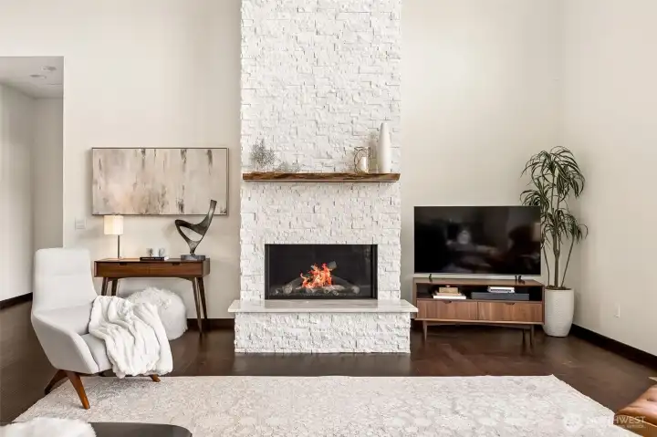 Propane fireplace in Great ROom Propane fireplace in Great ROom