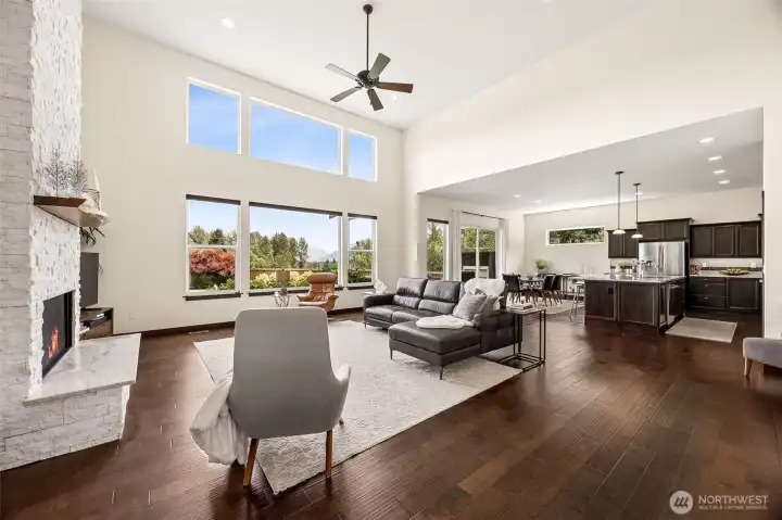 15 foot ceilings in Great Room 15 foot ceilings in Great Room