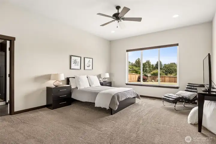 Primary suite with ample space for sitting area Primary suite with ample space for sitting area
