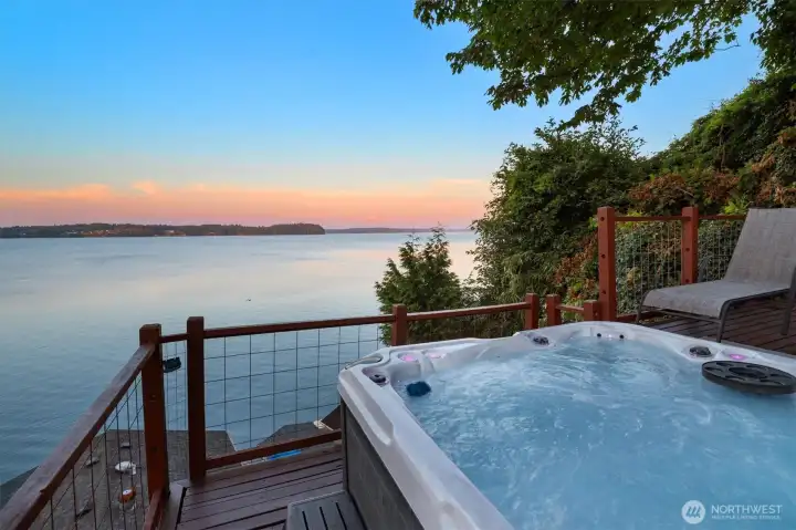 Hot tub with a view