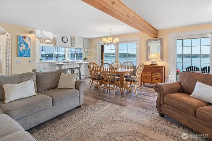 Ample living space for gatherings