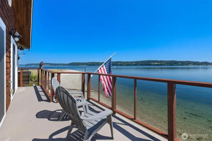 Wake up to breathtaking views from the bedroom balcony