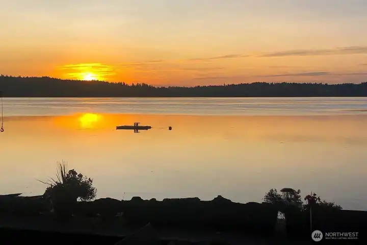 Beautiful sunset views over Puget Sound