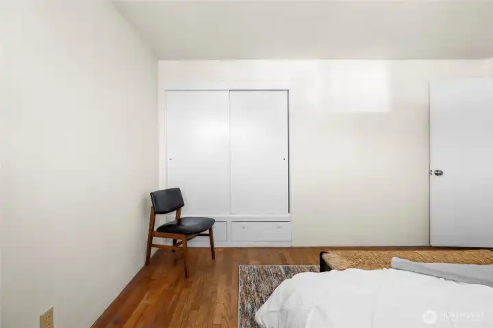 They don't build them like this anymore - the built-in closet and drawers.