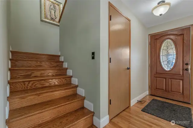 Stairway leading upstairs