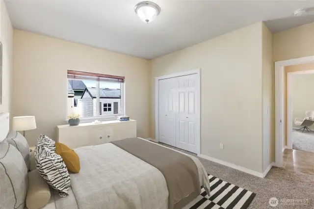 Virtually Staged Bedroom