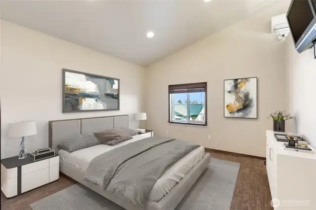 Virtually Staged ADU Bedroom