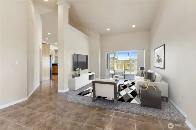 Virtually Staged- Living Room