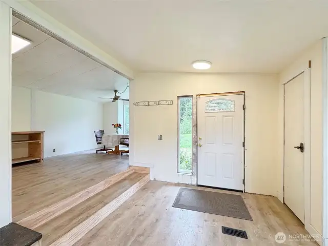 Looking to the dining area of the kitchen