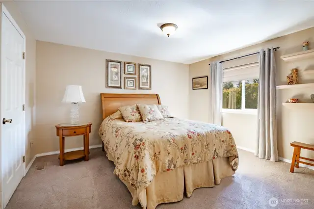 Generous Primary with dual closets and en-suite with 3/4 bath