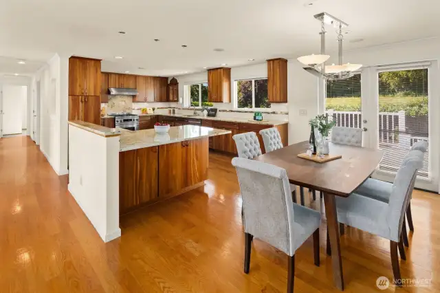 Space for everyone in this beautiful kitchen