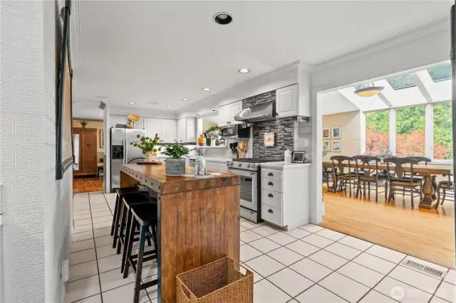 Open kitchen with new appliances!