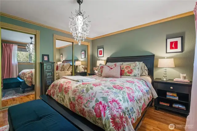 Up the stairs your primary bedroom with double closet and window over-looking back yard!