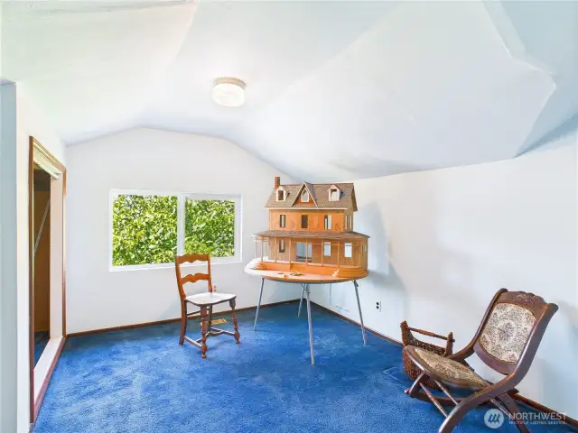 This is the smaller of the two bedrooms on the top floor.