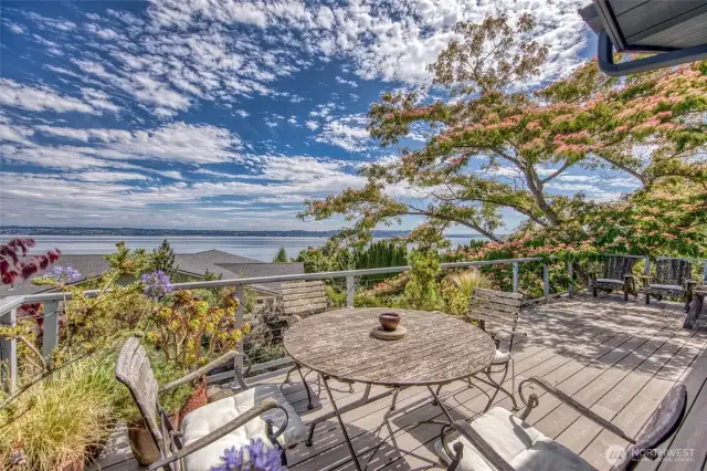 Expansive views from deck