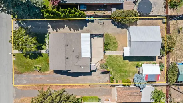 Lots of options with this property - 2 bedroom home with 2 outbuildings!