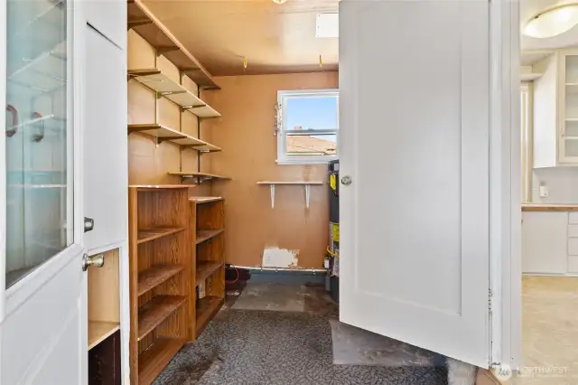Laundry room and pantry off the dining and kitchen area!