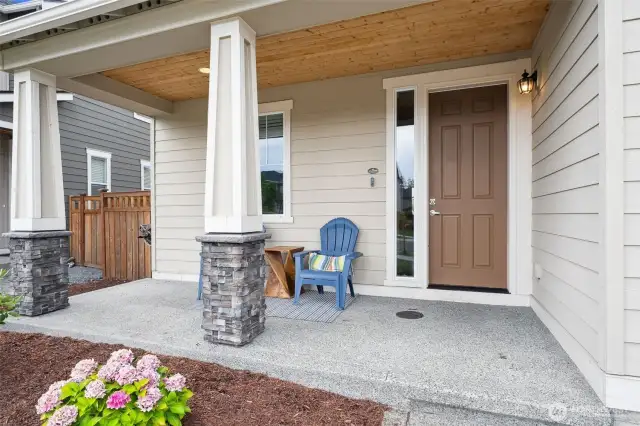 Covered front porch