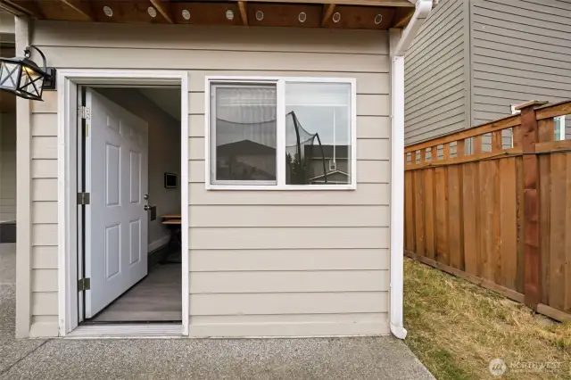 Extra finished space separate entry