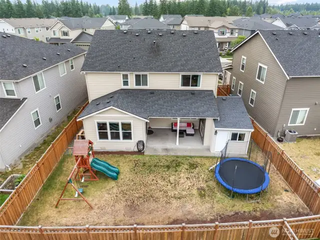 Large backyard