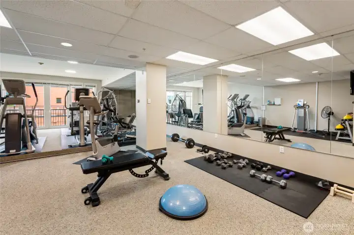 No need for a gym membership when you have this awesome fitness center at your disposal, right at home.