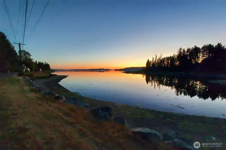 Enjoy sunrises from your own piece of waterfront.