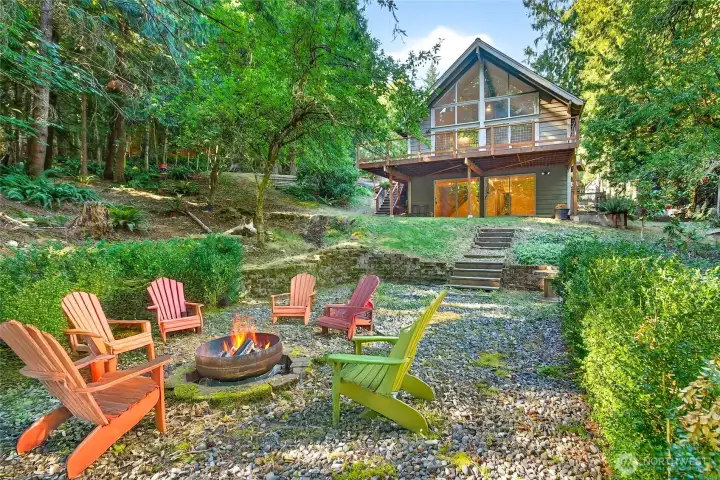 Virtually Staged Fire Pit