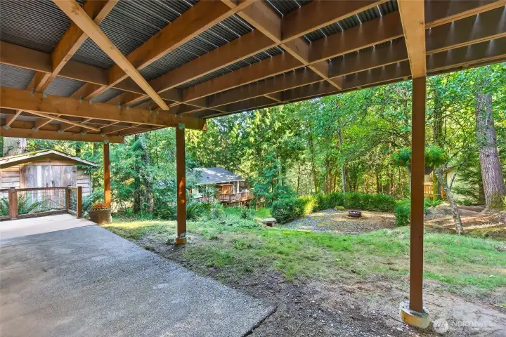 Lower patio