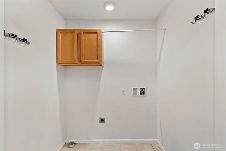 enclosed Laundry room
